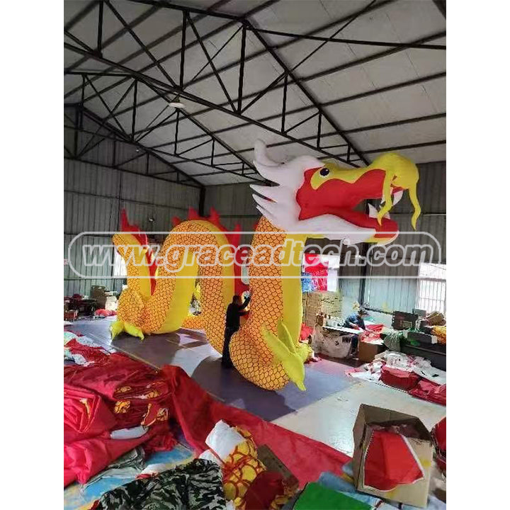 Inflatable Dragon Mascot Inflatable Chinese Dragon Cartoon for Festival Decoration