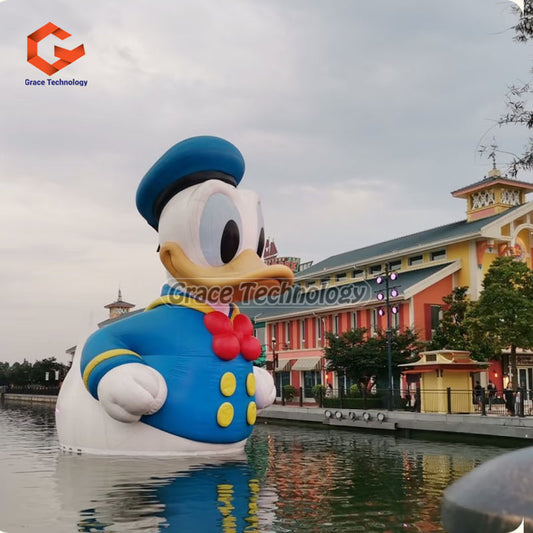 Customized Inflatable Duck for Outdoor Park Party Decor Inflatable Donald Duck Cartoon Model for Sale