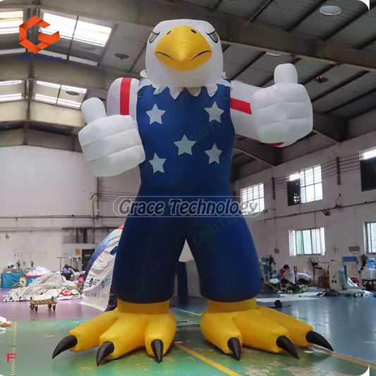 Outdoor Giant Inflatable Eagle Model Hawk Animal Cartoon Bird
