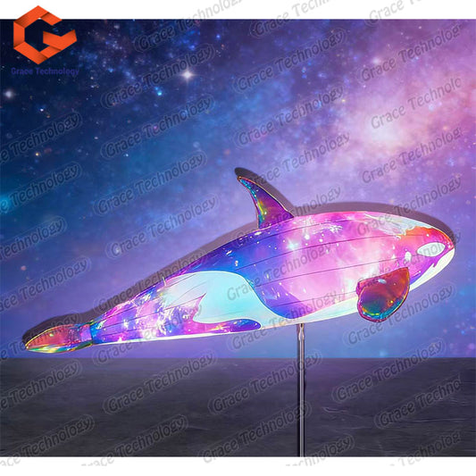 Wholesale Water Game Toy Kids Inflatable Toy Inflatable Animal Toy Pvc Purple Inflatable Dolphin