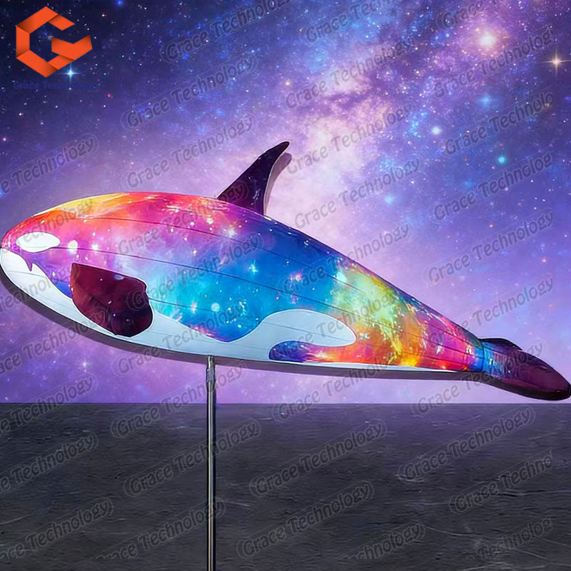 Wholesale Water Game Toy Kids Inflatable Toy Inflatable Animal Toy Pvc Purple Inflatable Dolphin