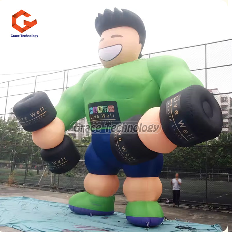 Gym Inflatable Fitness Muscle Man for Fitness Clubs Muscle Man