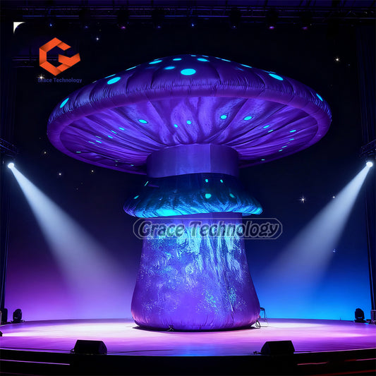 Large Inflatable Led Mushroom Prop Lighting Festival Mushrooms Decor Giant Inflatable Mushroom for Outdoor Party Decoration