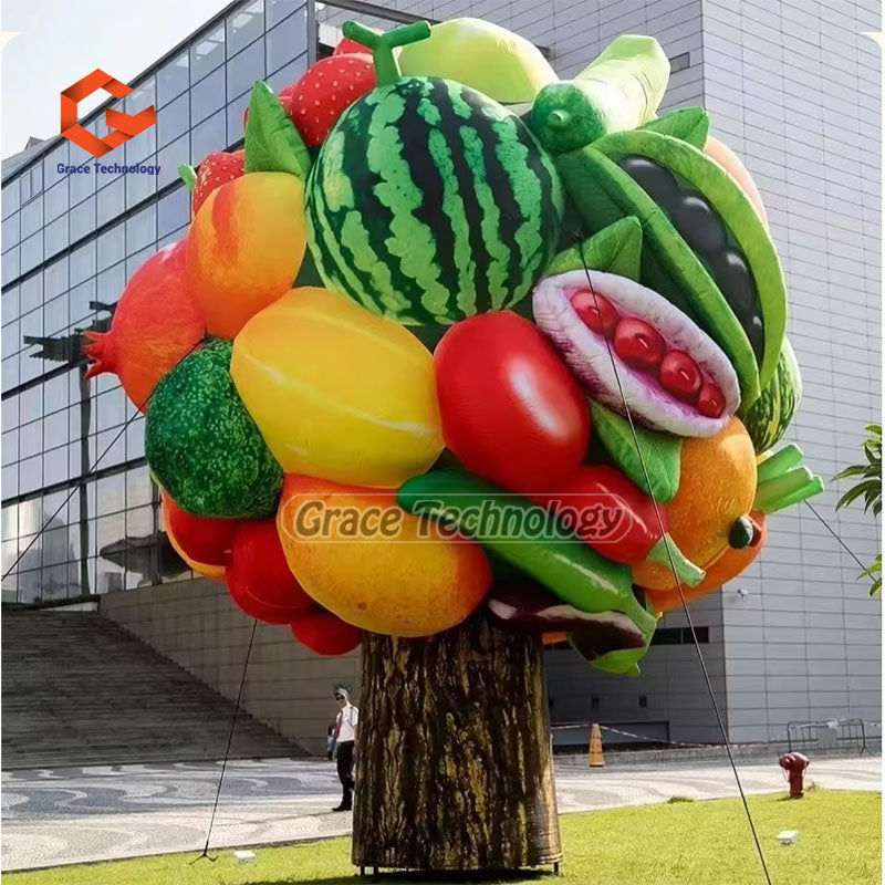 Inflatable Fruit Vegetable Advertising Inflatables for Party Decorations Tree Displays-Featuring Strawberry Watermelon Peach