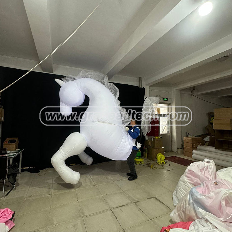 Inflatable Horse with Lighting Inflatable Horse Puppet for Parade