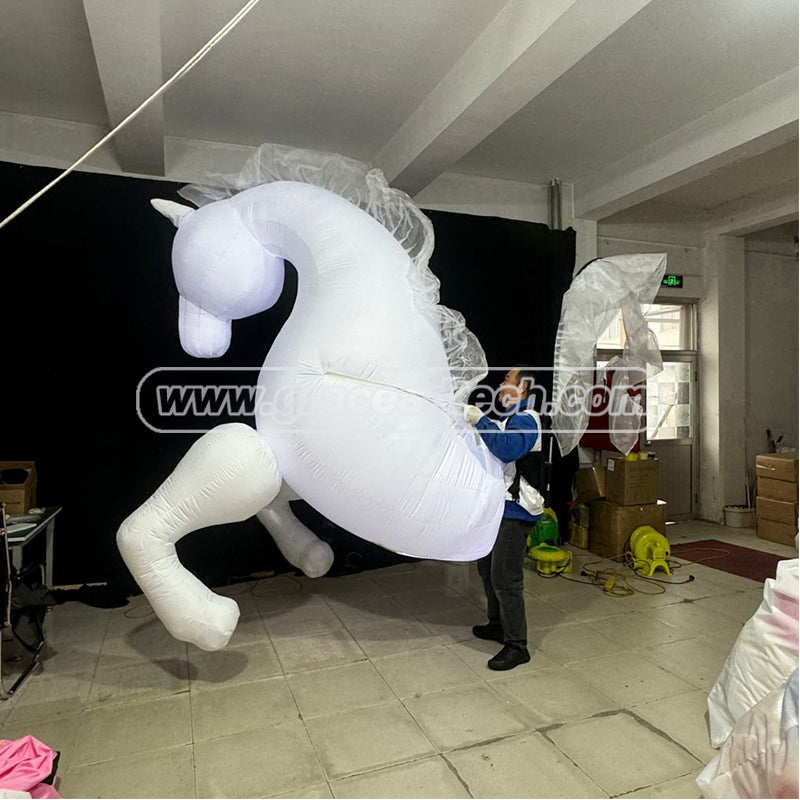 Inflatable Horse with Lighting Inflatable Horse Puppet for Parade