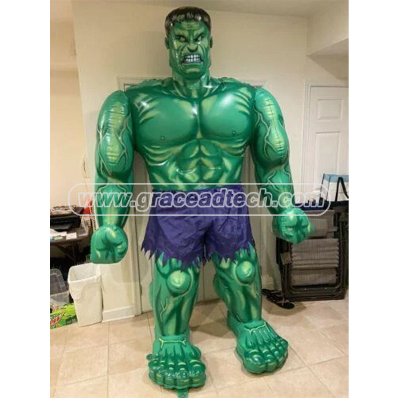 Indoor Outdoor Decor inflatable Superhero Movie Action Figures Muscle Man inflatable3 Life Size Hulk Statue Resin Sculpture
