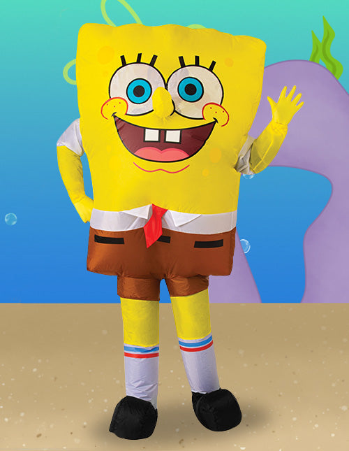 Giant Advertising Spongebob Inflatable Cartoon Christmas Mascot Decorate Inflatable Cartoon Character