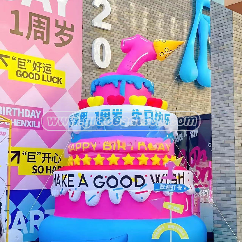Giant Birthday Inflatables Cake Replicas Balloon