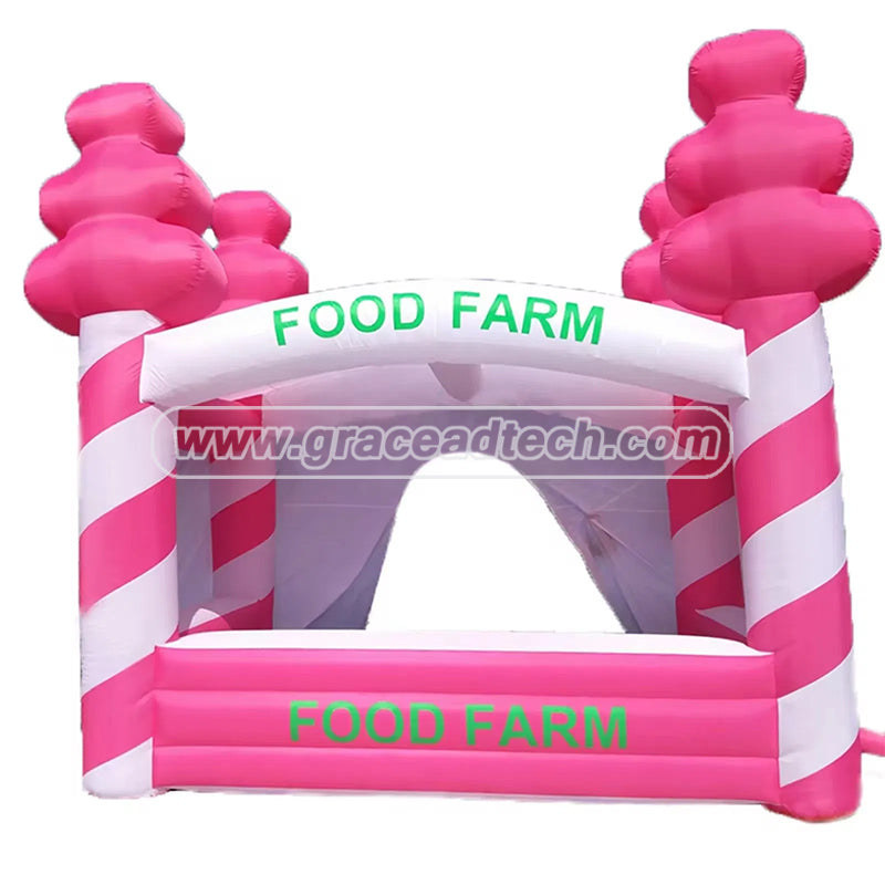 Inflatable Food Truck Ice-Cream Vanice Snack Drinks Booth Tent for Carnival Rental