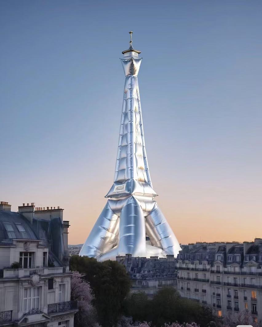 Inflatable Eiffel Tower Model Replicas for Decoration