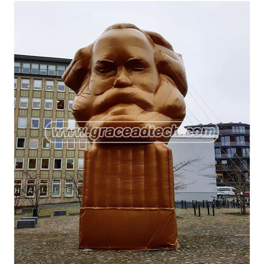 Golden Cloth Ancient Egypt Sculpture, Air Blow Up Tutankhamun Mask Replica