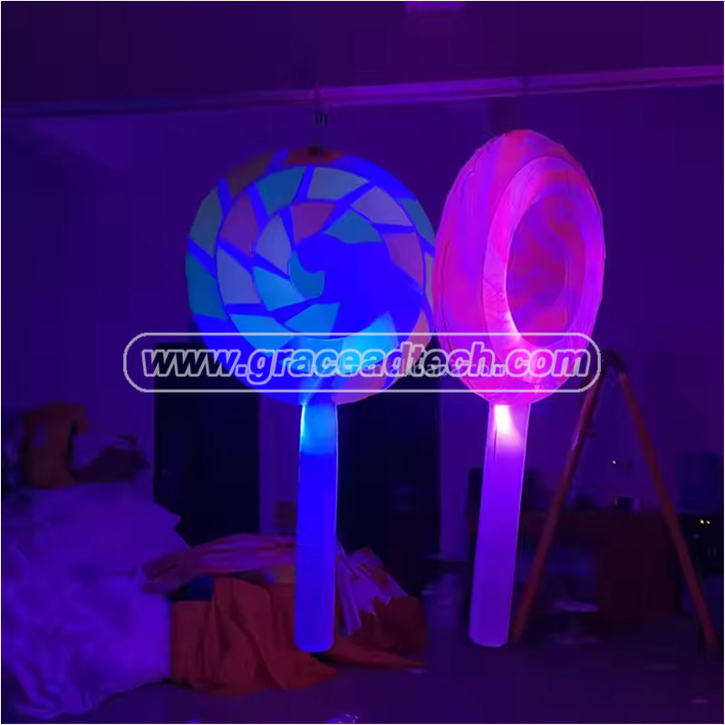 Hanging Inflatable Candy Balloon Inflatable Lollipop Candy Model for Decoration