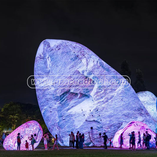 Inflatable rock man inflatable chump model