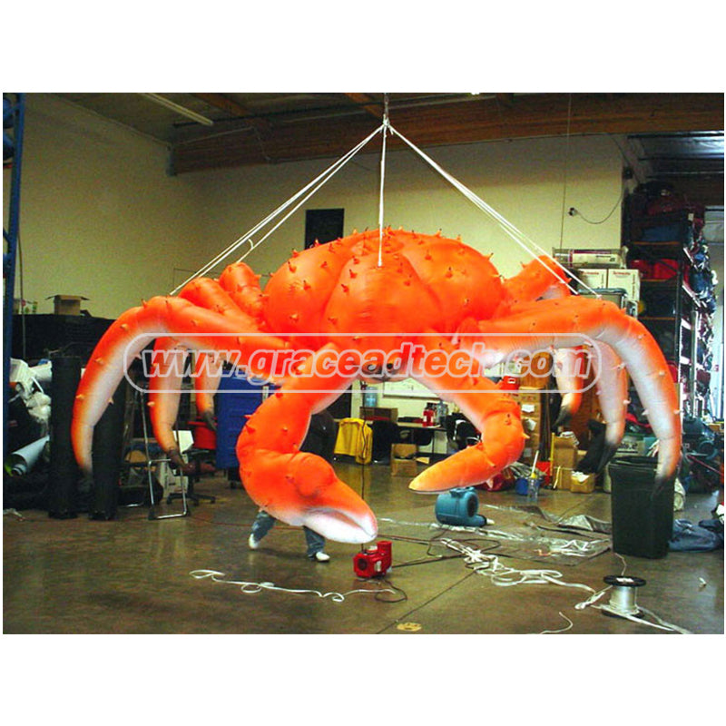 Inflatable Giant Crab Blow Up Sea Animal Figure Party Big Yard