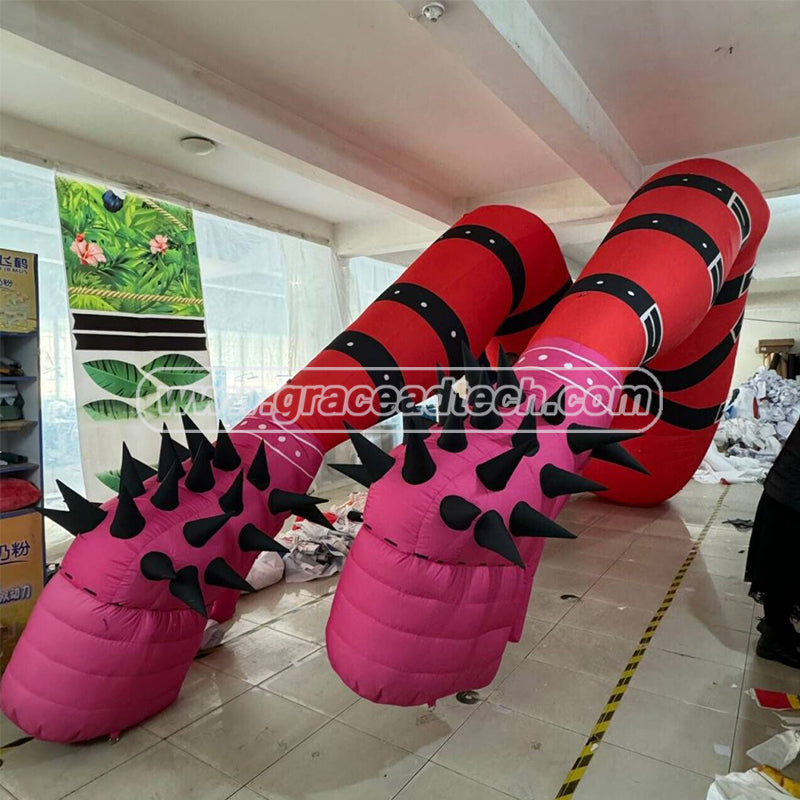 Sexy Legs Wear Fishnet Socks Lighting Inflatable Legs Model