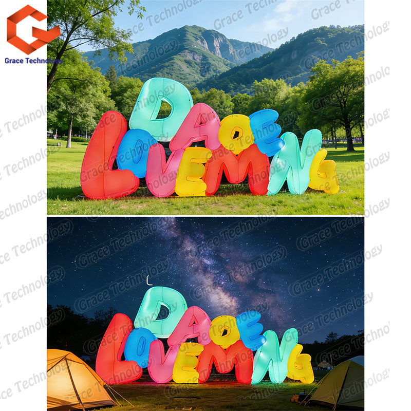 Inflatable Letters with Led Light