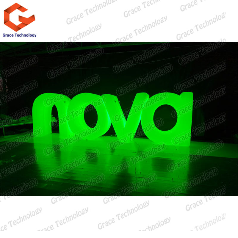 Custom logo Letter Large Giant Business Outdoor Mobile Display Advertising Decoration Blow up Balloon Billboard Inflatable Signs