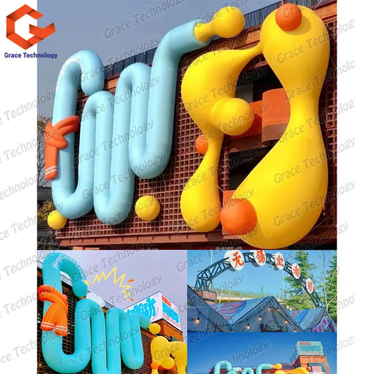 Blow up Advertisement Printing logo Mobile Signs Inflables Publicitarios Advertising Balloon Inflatable Billboard Letter