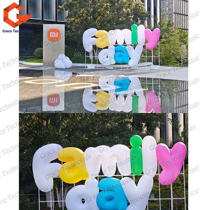 Huge Inflatable Number Advertising Inflatable Billboard Sign Logo Wall Inflatable Text Balloon for Advertising Decoration Events