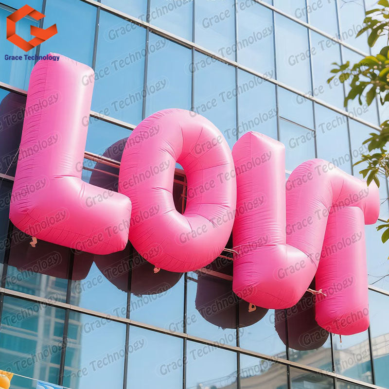 Inflatable Letters Inflatable Words Letter Word English Alphabet Inflatable Text Balloon for Advertising Decoration Party Events
