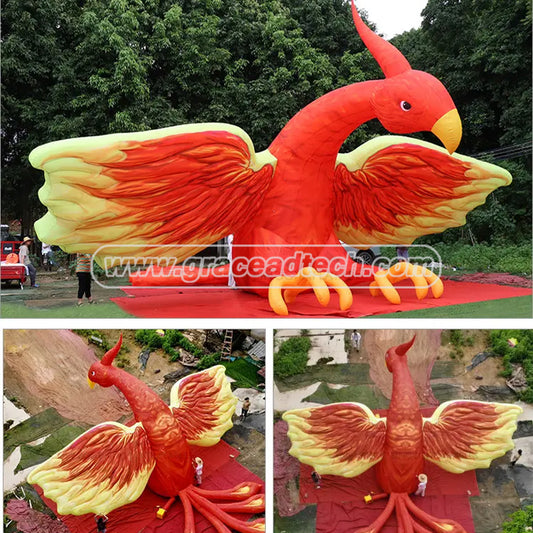 inflatable phenix wings giant inflatable phenix stage decoration