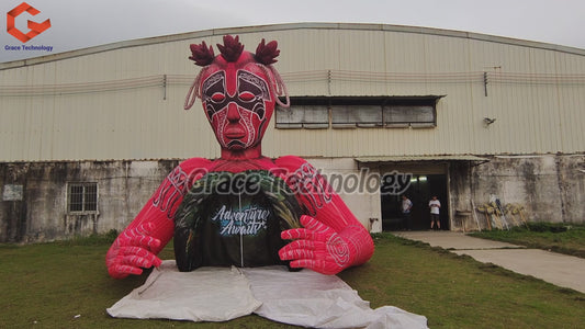 Outdoor Music Festival Decoration Inflatable Head Stage DJ Booth