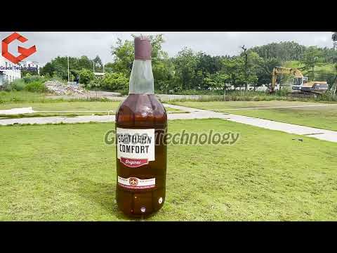 Clear PVC Inflatable Drink Bottle Bear Wine Bottle Replicas for Decorations