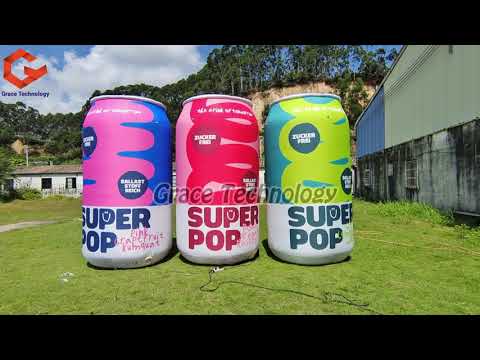 Custom Inflatable Beverage Drinks Can Replicas Blow-up Advertising Inflatable Bottle Cans