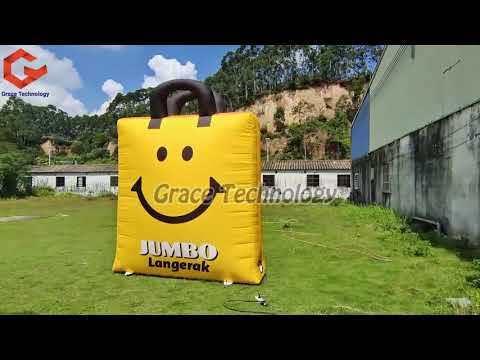 Custom Inflatable Shopping Bag Replicas Giant Inflatable Bag Balloon for Advertising