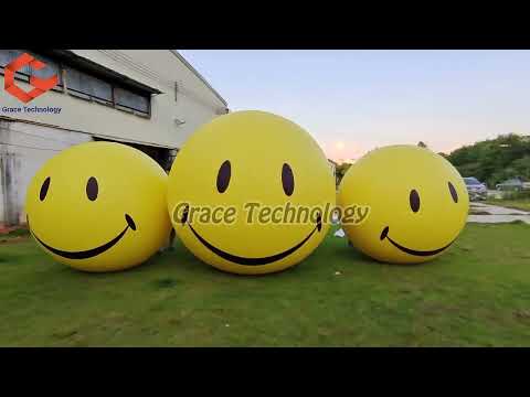 Giant Inflatable Smiley Face Balloon PVC Inflatable Emoji Balloon for Events Party Decorations