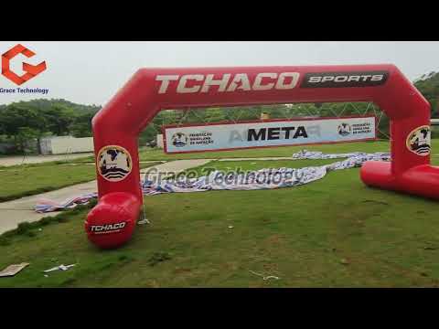 SPU Inflatable Water Floating Arch Airslealed Inflatable Start Finish Arch for Water Events