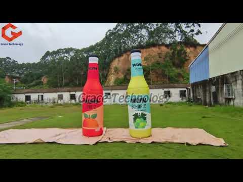 Custom Beverage Bottle Replicas Inflatable Liquor Bottle For Outdoor Exhibition