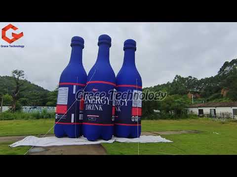 Custom Inflatable Wine Beer Bottle Replicas Advertising Champagne Bottles