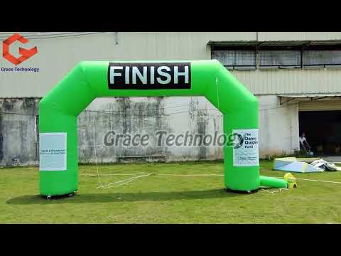 Custom Inflatable Arch Start Finish Line Inflatable Race Archway with Velcro Banners