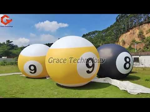 10ft Giant Inflatable Billiards Replicas Balloon Advertising Inflatable Helium Balloon for Sale