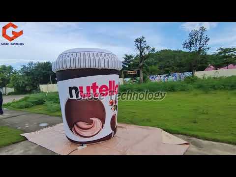 Custom Inflatable Nutella Jar Replicas Inflatable Peanut Butter Can for Advertising