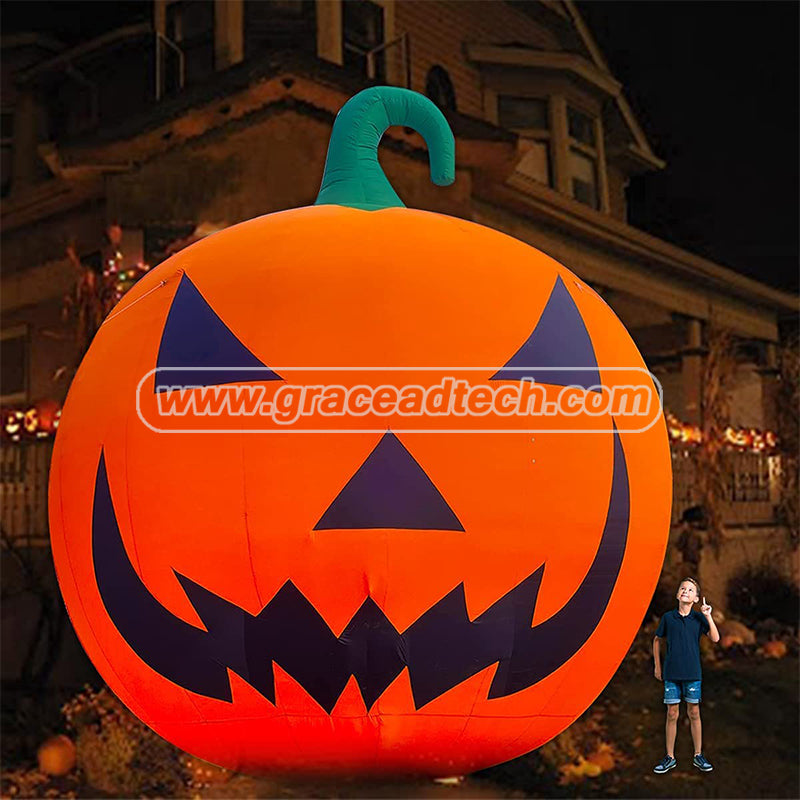 Giant 26Ft Premium Halloween Inflatable Pumpkin Decorations with Blower, Blow up Halloween Decorations Outdoor Holiday Decor for Outdoor Yard Lawn Xmas Party