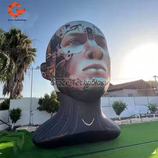 Giant Inflatable Head Ball Model Outdoor Events Promotions Exhibitions Durable Blower Sea Available