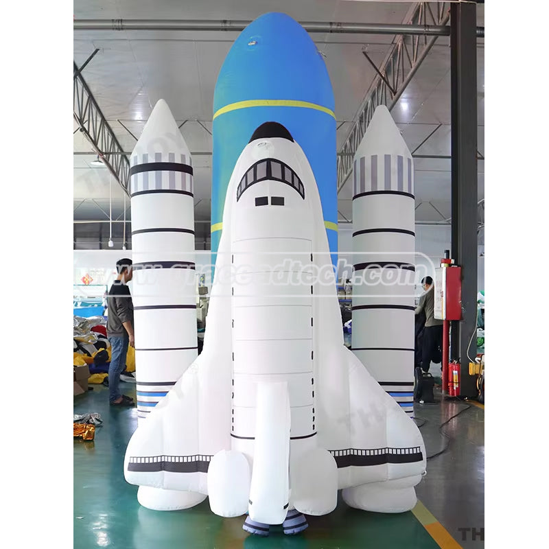 Giant Inflatable Space Shuttle Spaceship Rocket Ship Model EyeCatching Advertising Prop for Events and Promotions