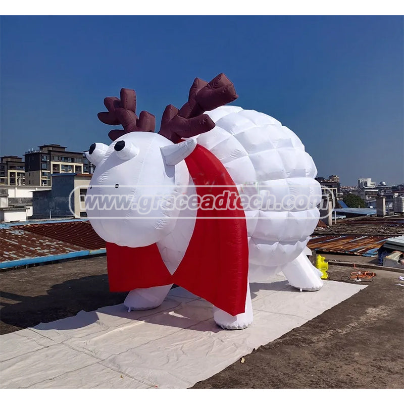 Large Inflatable Cartoon Animal Decoration Inflatable Big White Sheep Model