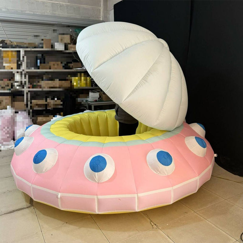 Wedding Scene Decoration Inflatable pink Shell,printing logo Inflatable Sea Shell for Advertising