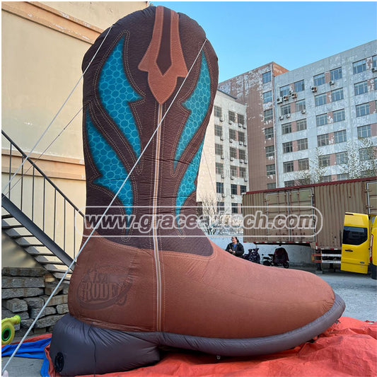 Simulation Inflatable Western Cowboy Boot shoes Model